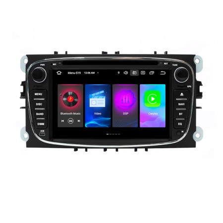 FORD Mondeo, Focus, S-Max, C-Max, Galaxy - МУЛТИМЕДИЯ / Навигация Android 14 DVD черна + DSP