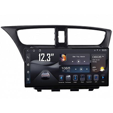 HONDA Civic - 12.3" МУЛТИМЕДИЯ / Навигация android 16