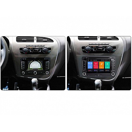 SEAT Leon - 7" МУЛТИМЕДИЯ / МУЛТИМЕДИЯ / Навигация android 16 CPU:8-CORE, RAM:4GB + DSP + CarPlay + ANDROID AUTO + SIM