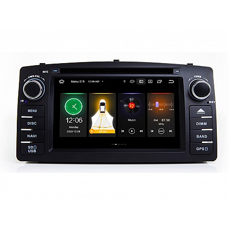 TOYOTA Corolla E120/E130 - МУЛТИМЕДИЯ / Навигация android 16 CPU: 8-CORE RAM: 4GB DVD + DSP + CARPLAY + ANDROID AUTO + SIM