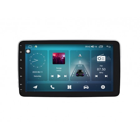 10.1" ЕДИНИЧЕН ДИН ЗА КОЛА GPS Android 14 CPU:8-CORE + DSP + CarPlay + SIM
