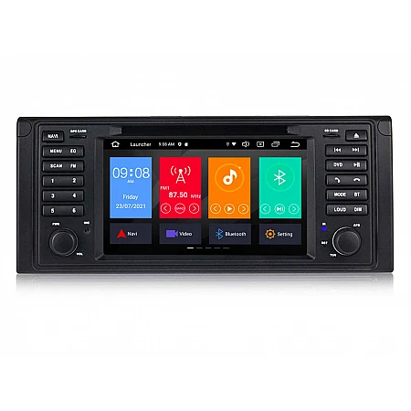 BMW E39 - МУЛТИМЕДИЯ / Навигация android 16 CPU:8-Core, RAM:4Gb DVD + DSP + CARPLAY 