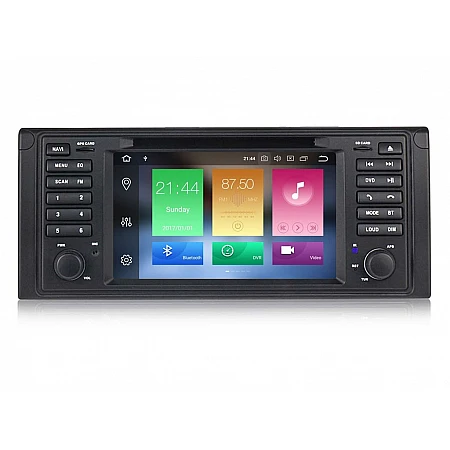 BMW E39 - МУЛТИМЕДИЯ / Навигация android 16  CPU: 8-core DVD + DSP + CARPLAY