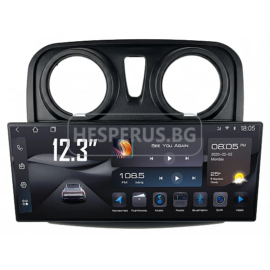 DACIA Logan, Sandero - 12.3" МУЛТИМЕДИЯ / Навигация android 16