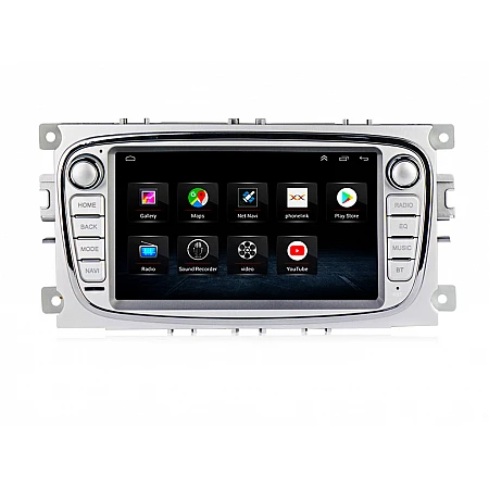FORD Mondeo, Focus, S-Max, C-Max, Galaxy - 7" МУЛТИМЕДИЯ / Навигация android 16 светлосива