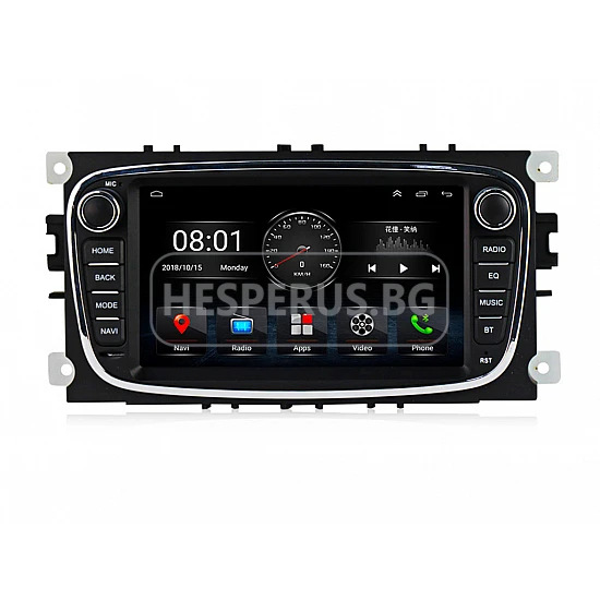 FORD Mondeo, Focus, S-Max, C-Max, Galaxy - 7" МУЛТИМЕДИЯ / Навигация android 16 черна
