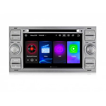 FORD - МУЛТИМЕДИЯ / Навигация android 16 DVD сива + DSP + CARPLAY