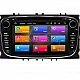 FORD Mondeo, Focus, S-Max, C-Max, Galaxy - МУЛТИМЕДИЯ / Навигация android 16 DVD черна + DSP + CARPLAY + ANDROID AUTO