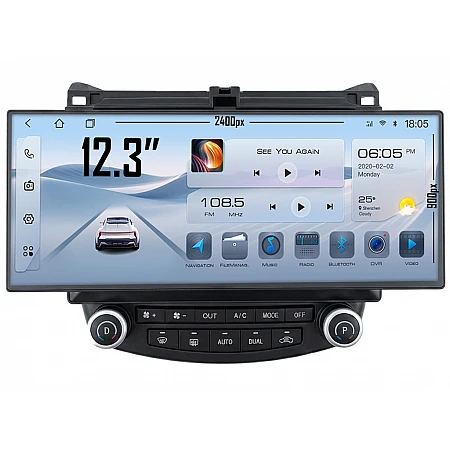 HONDA Accord 7  - 12.3" МУЛТИМЕДИЯ / Навигация android 16