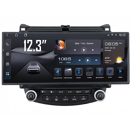 HONDA Accord 7  - 12.3" МУЛТИМЕДИЯ / Навигация android 16