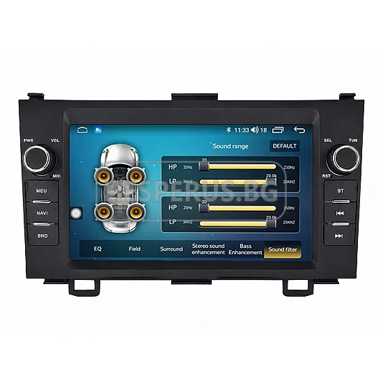 HONDA CR-V 3  - 8" МУЛТИМЕДИЯ / Навигация android 16 CPU:8-CORE + CARPLAY + ANDROID AUTO + SIM