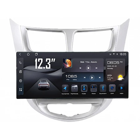 HYUNDAI ACCENT - 12.3" МУЛТИМЕДИЯ / Навигация android 16