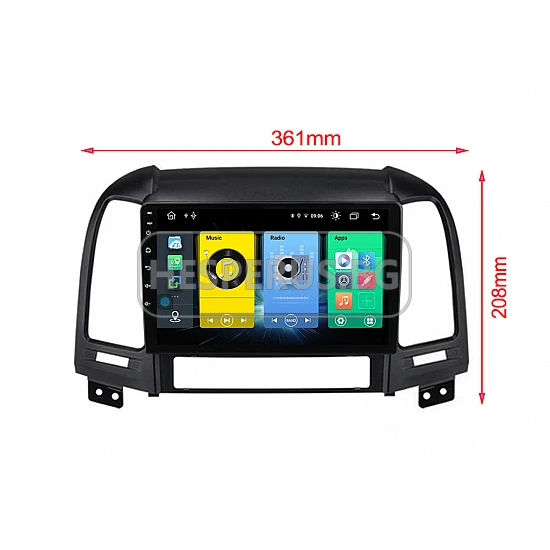 HYUNDAI SANTA FE - 9" МУЛТИМЕДИЯ / Навигация android 16