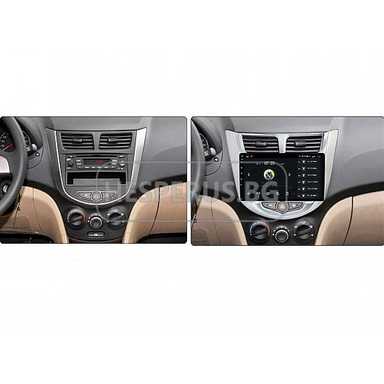 HYUNDAI ACCENT - 9" МУЛТИМЕДИЯ / Навигация android 16