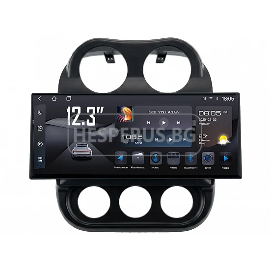 JEEP COMPASS, PATRIOT - 12.3" МУЛТИМЕДИЯ / Навигация android 16