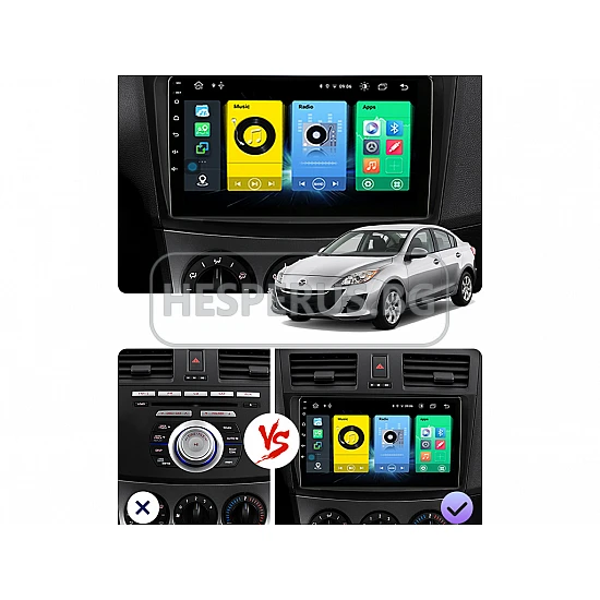 MAZDA 3 - 9" МУЛТИМЕДИЯ / Навигация android 16