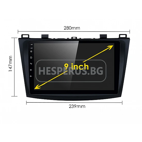 MAZDA 3 - 9" МУЛТИМЕДИЯ / Навигация android 16