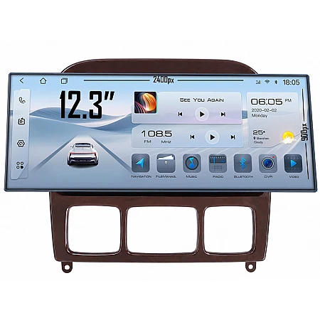 MERCEDES S-Class W220, CL W215 - 12.3" МУЛТИМЕДИЯ / Навигация android 16
