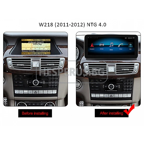 MERCEDES CLS W218 - МУЛТИМЕДИЯ / Навигация android 16 CPU:8-CORE, RAM:4GB, ROM:64GB