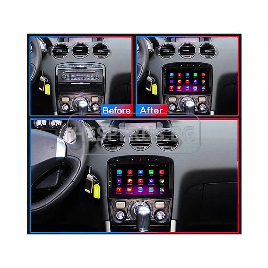 PEUGEOT 308, 408 - 9" МУЛТИМЕДИЯ / Навигация android 16 черна