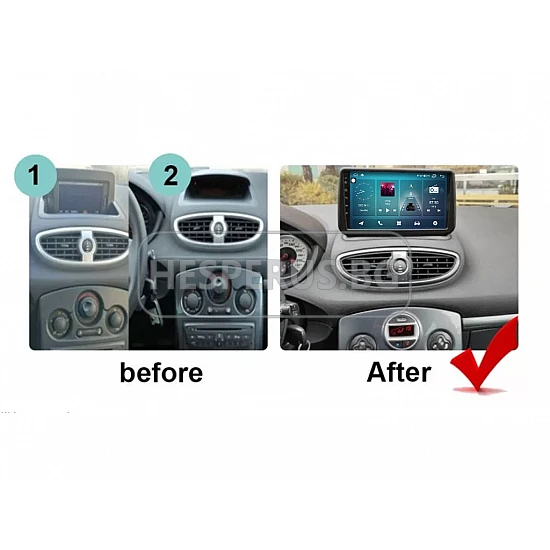RENAULT CLIO 3 - 9" МУЛТИМЕДИЯ / Навигация android 16