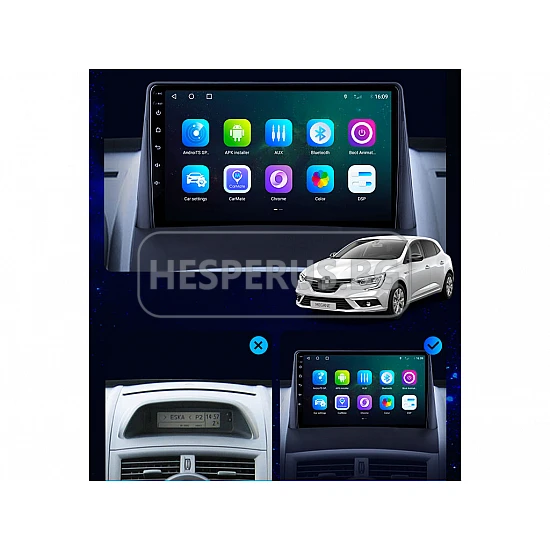 RENAULT Megane 2 - 9" МУЛТИМЕДИЯ / Навигация android 16