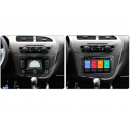 SEAT Leon - 8" МУЛТИМЕДИЯ / Навигация android 16 CPU: 8-CORE, RAM:4GB + DVD + DSP + CARPLAY + ANDROID AUTO + SIM