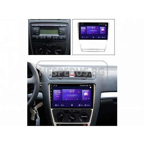 SKODA OCTAVIA - 10.1" МУЛТИМЕДИЯ / Навигация android 16 светлосива