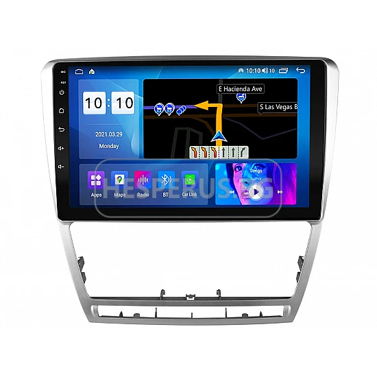 SKODA OCTAVIA - 10.1" МУЛТИМЕДИЯ / Навигация android 16 светлосива