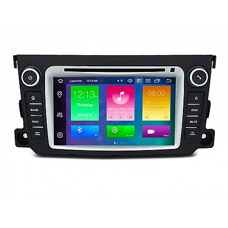 SMART Fortwo - 7" МУЛТИМЕДИЯ / НАВИГАЦИЯ ANDROID CPU:8-CORE, RAM:4GB, ROM:64GB DVD + DSP + CARPLAY + SIM