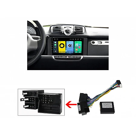 SMART Fortwo - 9" МУЛТИМЕДИЯ / Навигация android 16