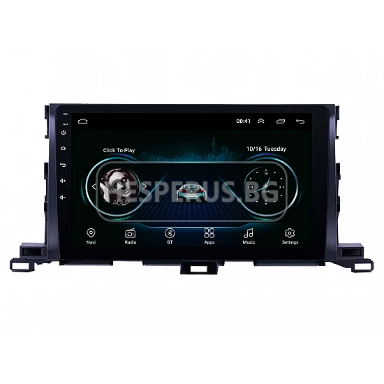 TOYOTA Highlander - 10.1" МУЛТИМЕДИЯ / Навигация android 16
