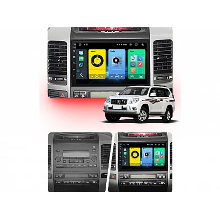 TOYOTA Land Cruiser Prado 120 - 9" МУЛТИМЕДИЯ / Навигация android 16