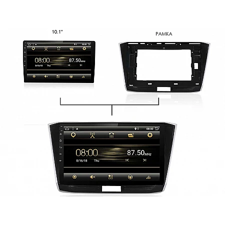 VW PASSAT - 10.1" МУЛТИМЕДИЯ / Навигация Android 16