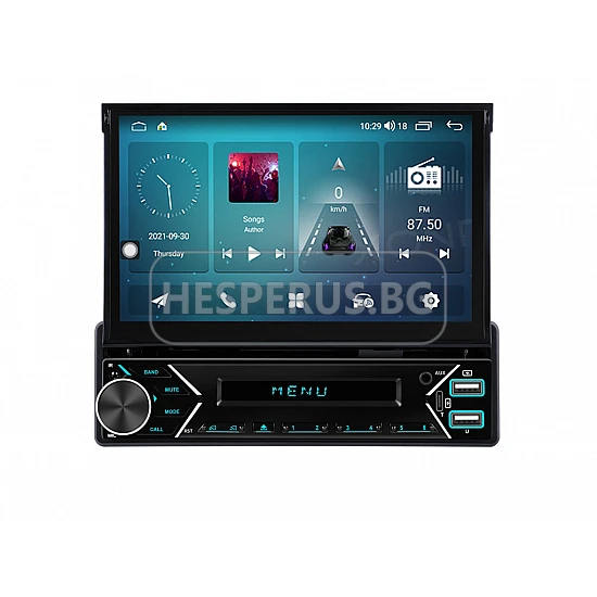 УНИВЕРСАЛЕН ЕДИНИЧЕН ДИН ЗА КОЛА С АВТОМАТИЧЕН ЕКРАН GPS android 16  + DSP + CARPLAY