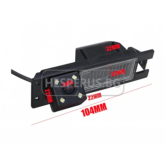 Камера за задно виждане за OPEL Astra J/K/H, Vectra C, Meriva A, Zafira B, FIAT, CHEVROLET AHD