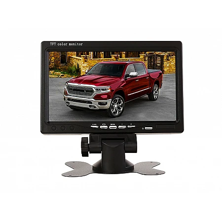 7-инчов TFT LCD монитор за връзка с камера за паркиране, DVD, VCR, CCTV с 2 видео входа